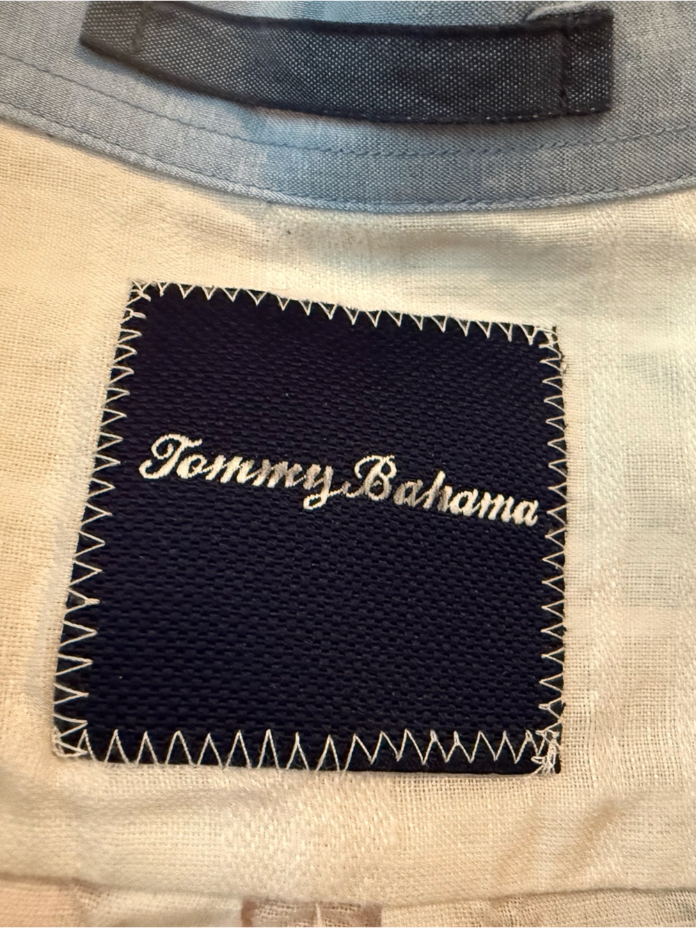 Tommy Bahama White Linen Casual Button-Down Shirt - Picture 4 of 4